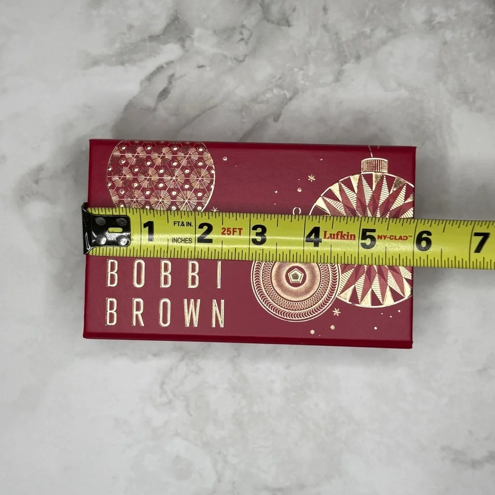 🎁 Bobbi Brown Holiday Gift Box & Envelope Set – Red & Gold – Empty Packaging
